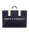 Dolce & Gabbana Logo-print Canvas Shoulder Bag In Black