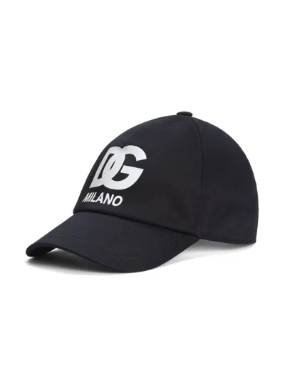 Dolce & Gabbana Kids' Logo-print Cap In Blue