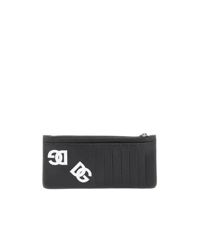 Dolce & Gabbana Logo-print Cardholder In Black