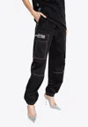 Dolce & Gabbana Logo Print Cargo Pants In Black