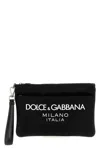 Dolce & Gabbana Black Logo Print Man Pochette