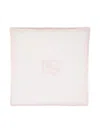 Dolce & Gabbana Logo-print Cotton Blanket In White