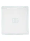 Dolce & Gabbana Logo-print Cotton Blanket In White