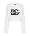 Dolce & Gabbana Logo-embroidered Pullover Sweatshirt In White