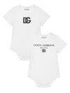 Dolce & Gabbana Logo-print Cotton Body Set In White