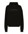 Dolce & Gabbana Cotton Sweatshirt With Frontal Logo In Black