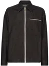 Dolce & Gabbana Logo-print Cotton Jacket In Black