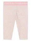Dolce & Gabbana Logo-print Cotton Legging In Pink