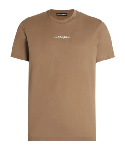 DOLCE & GABBANA LOGO-PRINT COTTON T-SHIRT