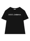 Dolce & Gabbana Logo-print Cotton T-shirt In Black