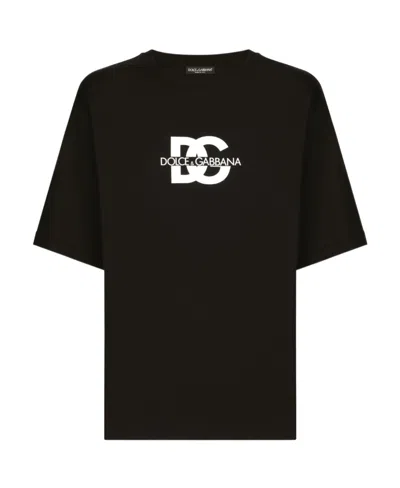 DOLCE & GABBANA DOLCE  GABBANA DG LOGO PRINTED SHORT-SLEEVED T-SHIRT