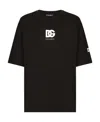 Dolce & Gabbana Dg Logo Print T-shirt In Black
