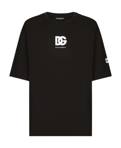 DOLCE & GABBANA DOLCE  GABBANA DG PATCH CREWNECK T-SHIRT