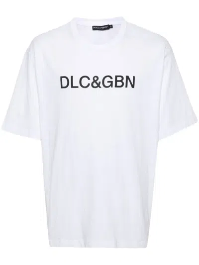 Dolce & Gabbana T-shirt With Logo In Animal Print