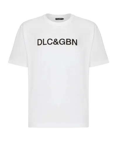 DOLCE & GABBANA DOLCE  GABBANA LOGO PRINTED CREWNECK T-SHIRT