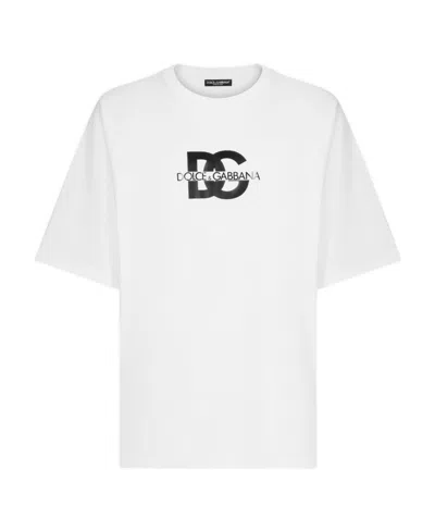 DOLCE & GABBANA DOLCE  GABBANA DG LOGO PRINTED SHORT-SLEEVED T-SHIRT