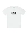Dolce & Gabbana Interlock Logo-print Cotton T-shirt In White