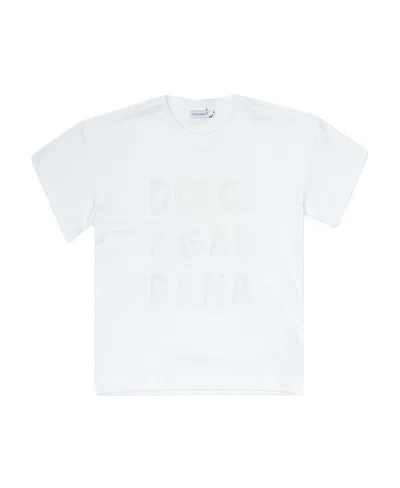 Dolce & Gabbana Logo-print Cotton T-shirt In White
