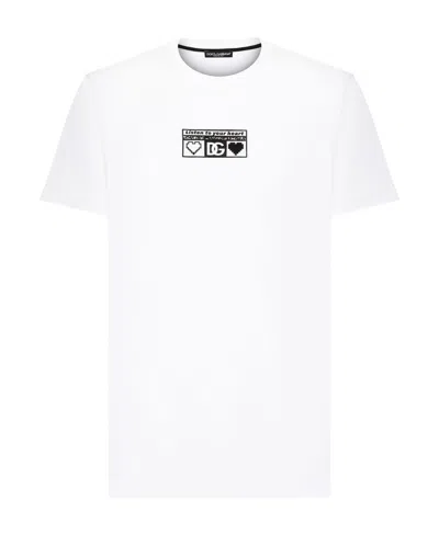 DOLCE & GABBANA DOLCE  GABBANA LOGO-PRINTED CREWNECK T-SHIRT