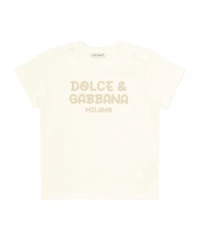 Dolce & Gabbana Logo-print Cotton T-shirt In White