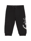 Dolce & Gabbana Logo-print Cotton Track Pants In Black