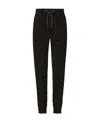 Dolce & Gabbana Logo-print Cotton Track Pants In Black