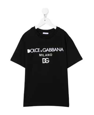 Dolce & Gabbana T-shirt Con Stampa In Black