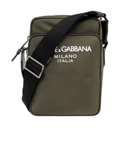 Dolce & Gabbana Logo-print Crossbody Bag In Black