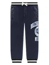 Dolce & Gabbana Boys Blue Jersey Denim Varsity Jeans In Blue
