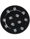 Dolce & Gabbana Logo-print Dinner Plate Set In Black
