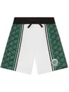 Dolce & Gabbana Logo-print Drawstring Shorts In White