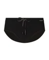 Dolce & Gabbana Logo-print Drawstring Swimming Trunks In Black