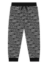 Dolce & Gabbana Logo-print Drawstring Track Pants In Black