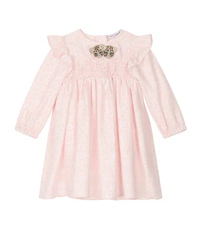 Dolce & Gabbana Kids' Logo Print Dress And Bloomers Set