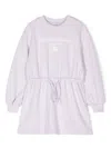 Dolce & Gabbana Logo Cotton Jersey Dress In Purple