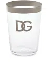 Dolce & Gabbana Logo-print Drinking Glasses (set Of 2) In White
