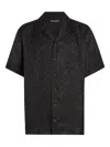 Dolce & Gabbana Dg Logo Jacquard Hawaii Shirt