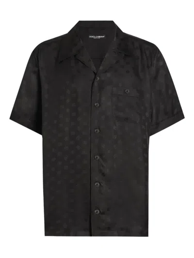 DOLCE & GABBANA LOGO-PRINT HAWAII SHIRT