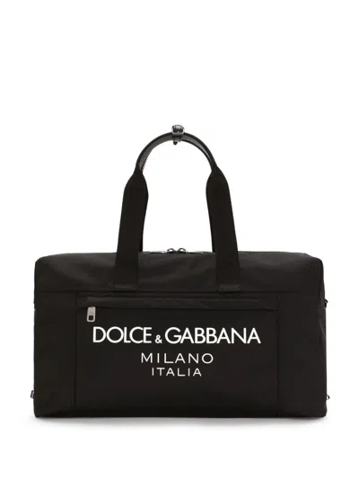 DOLCE & GABBANA LOGO-PRINT HOLDALL