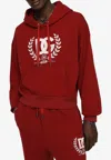 Dolce & Gabbana Logo-print Hooded Sweatshirt In Red