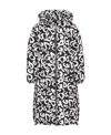 Dolce & Gabbana Logo-print Hooded Zip-up Coat In Black