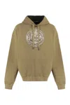 Dolce & Gabbana Men's Logo Print Hoodie In Brown