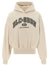 Dolce & Gabbana Hooded Sweatshirt In Jersey With Print In Nude