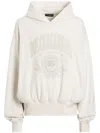 Dolce & Gabbana Relaxed-fit Cotton Hoodie With Subtle Logo Detail In Neutral