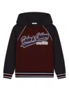 Dolce & Gabbana Boy's Varsity Logo-print Hoodie In Red