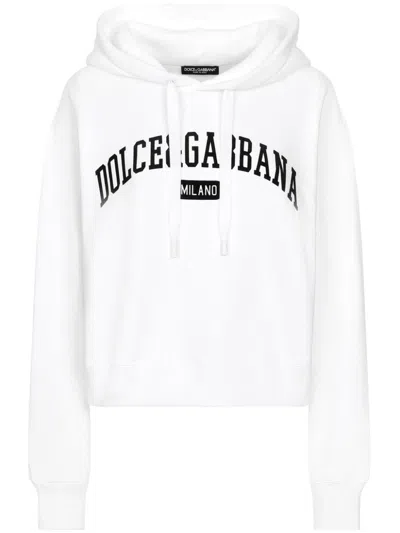 DOLCE & GABBANA LOGO-PRINT HOODIE
