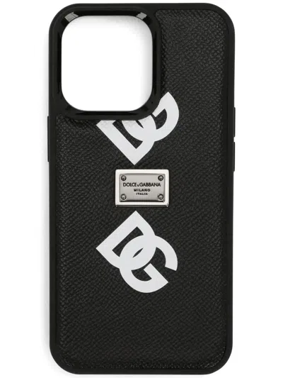 Dolce & Gabbana Logo-print Iphone Pro Max Case In Black