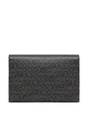 Dolce & Gabbana Logo-print Leather Shoulder Bag In Black