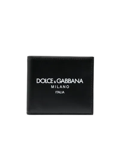 DOLCE & GABBANA DOLCE  GABBANA LOGO PRINTED BI-FOLD WALLET