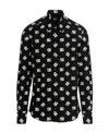 Dolce & Gabbana Dolce&gabbana Black Printed Cotton Shirt In Black